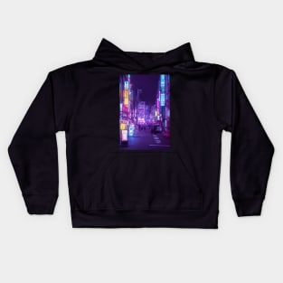 Tokyo a Neon Garden Kids Hoodie